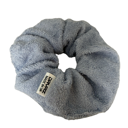 Bamboo Towelling Hair Scrunchie - Blue