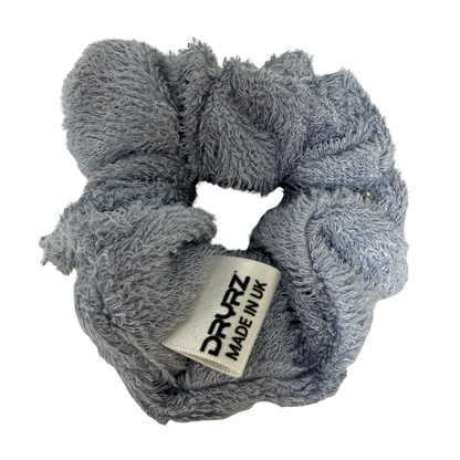 Bamboo Towelling Hair Scrunchie - Blue