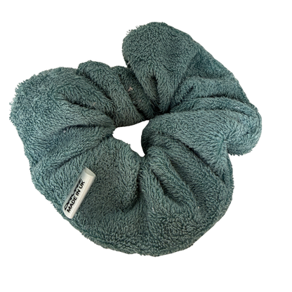 Bamboo Towelling Hair Scrunchie - Green