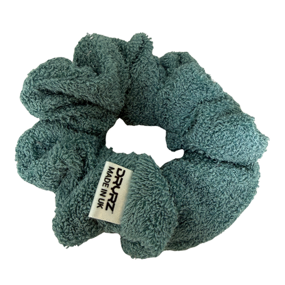 Bamboo Towelling Hair Scrunchie - Green