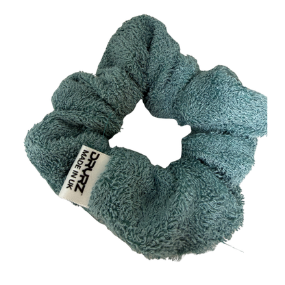 Bamboo Towelling Hair Scrunchie - Green