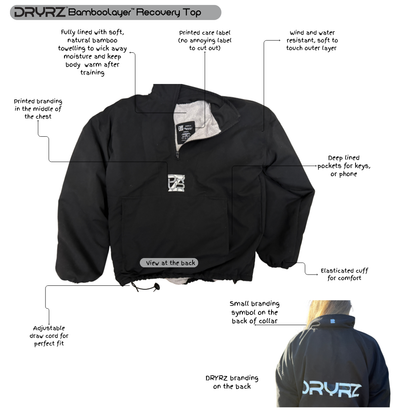 BambooLayer™ Recovery Top - Navy & Blue